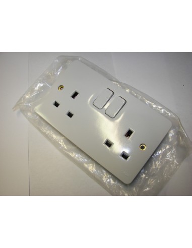 Hager WMSS82 13amp 2 Gang DP Switched...