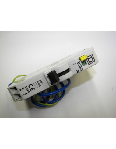 Square D QOE B20amp 30ma Rcbo breaker