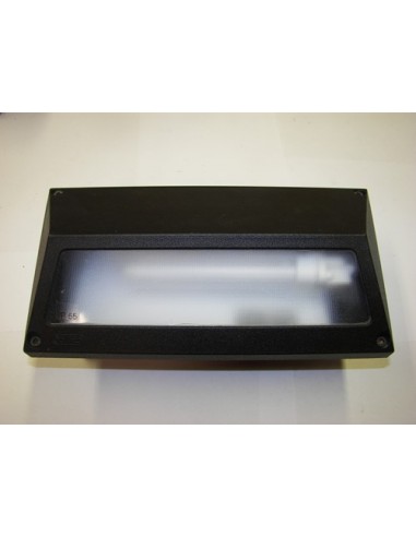 Simes Black  IP55 Low Energy Brick Light 