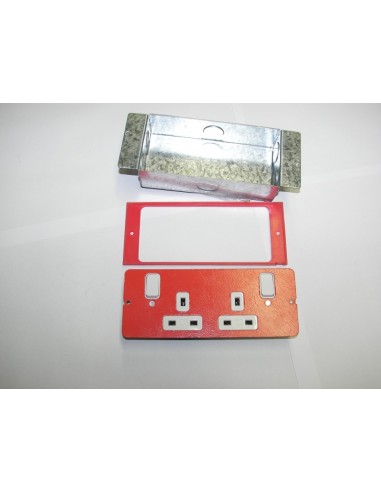 MK Red 13amp Floor Socket Outlet