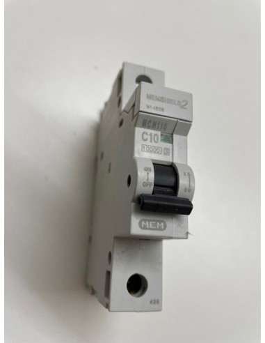 MEM MCH110 C10amp 1 Pole Mcb Breaker 10ka