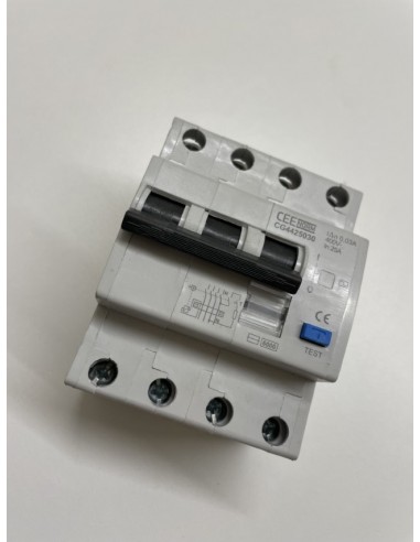 CEE CG4425030 25amp 4 Pole RCCB Breaker 30ma
