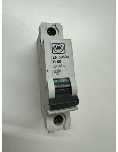 MK LN5950S B50amp 1 Pole Mcb Breaker 6ka