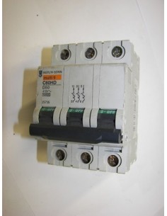 Merlin Gerin C60HD D50Amp 3 Pole MCB Breaker 415v 10Ka