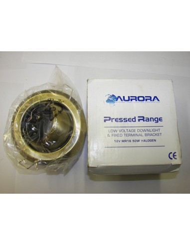 Aurora Pressed Range AU-DLL103 Eyeball Downlight Chamfered Profile Antique Brass Colour 
