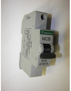 Crabtree 61/B16 1 Pole B16amp MCB Breaker